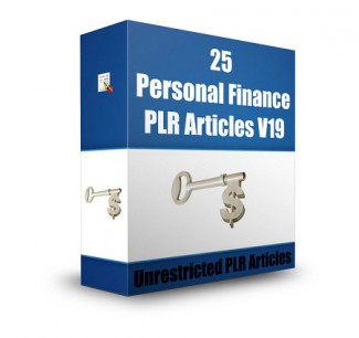 25 Personal Finance V19 PLR Article