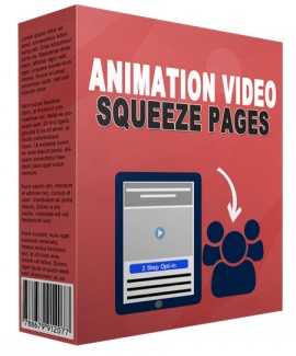 Animation Video Squeeze Page MRR Template With Audio & Video