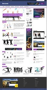 Dancing Lessons Niche Blog Personal Use Template