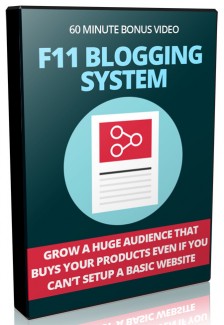 F11 Blogging System PLR Video