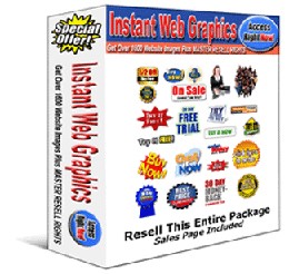 Instant Web Graphics Resale Rights Graphic