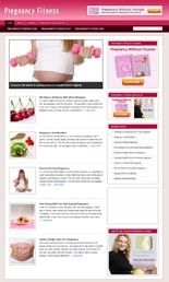 Pregnancy Fitness Niche Blog Personal Use Template With Video