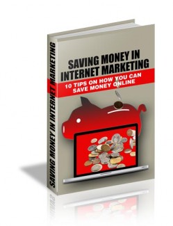 Saving Money In Internet Marketing MRR Ebook
