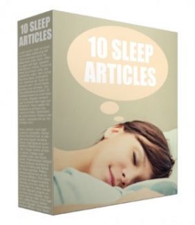 10 Sleep PLR Article