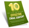10 Tips For Effective Email Content MRR Ebook