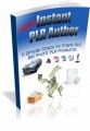 Exclusive Instant PLR Author Plr Ebook