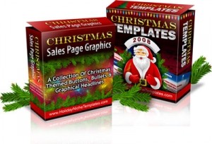 Christmas Templates And Sales Page Graphics Bundle Mrr Template