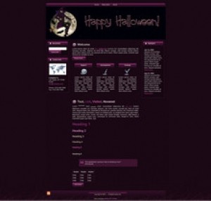 Halloween Witch WP Theme Mrr Template