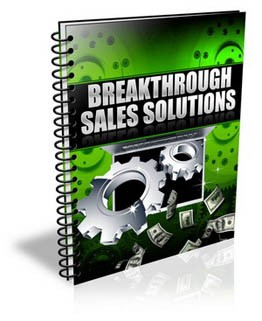 Breakthrough Sales Solutions PLR Ebook With Video