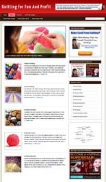 Knitting For Profit Niche Blog Personal Use Template With Video