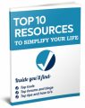Top 10 Resources To Simplify Your Life MRR Ebook With Audio