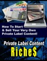 Private Label Content Riches PLR Ebook