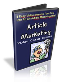 Article Marketing Video Crash Course MRR Video