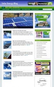Solar Energy Blog Personal Use Template