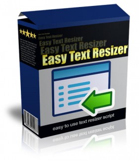Easy Text Resizer Give Away Rights Software