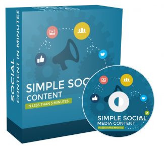 Simple Social Media Content PLR Video With Audio
