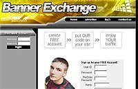 Banner Exchange Yellow Design Personal Use Template