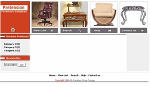 My Furniture Store Orange Personal Use Template