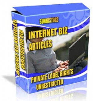 Private Label Article Pack : Internet Biz Articles PLR Article