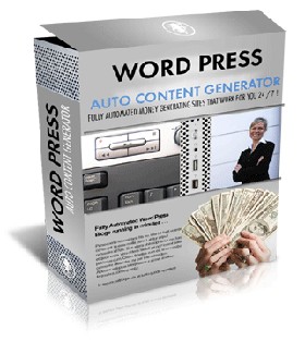 Word Press Auto Content Generator MRR Script