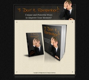 I Don’t Remember – Minisite Graphics & Content Resale Rights Ebook