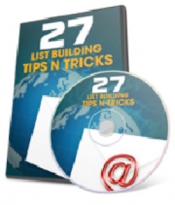 27 List Building Tips N Tricks Plr Video