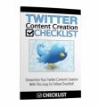 Twitter Content Creation Checklist MRR Ebook