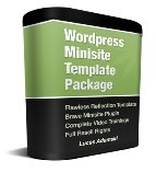WordPress Minisite Template Package PLR Template