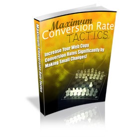 Maximum Conv Rate Tactics MRR Ebook