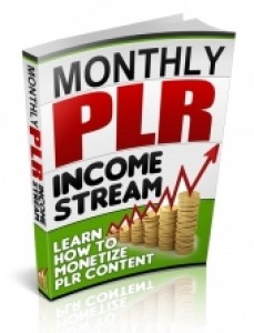 Monthly PLR Income Stream Plr Ebook