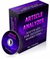 Article Analyzer PLR Software