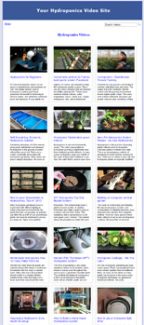 Hydroponics Video Site Builder MRR Software