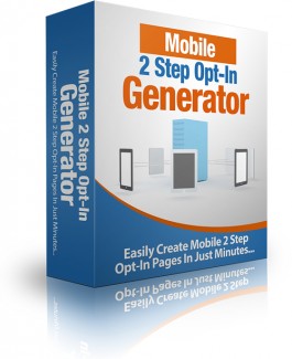 Mobile 2 Step Opt-In Generator MRR Software