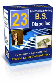 23 Internet Marketing BS Dispelled PLR Ebook