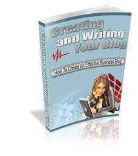 Creating And Writing Your Blog Mrr Ebook