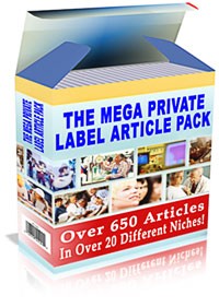 The Mega Private Label Article Pack PLR Article