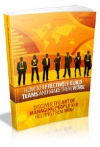 How To Effectively Build Teams And Make Them Work Mrr Ebook