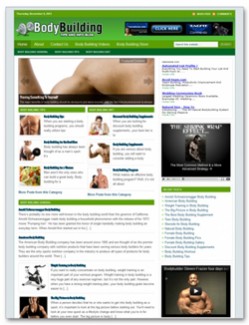 Body Building Standard Blog PLR Template