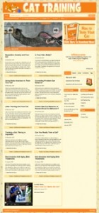 Cat Training WordPress Theme Personal Use Template