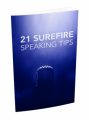 21 Surefire Speaking Tips MRR Ebook With Audio