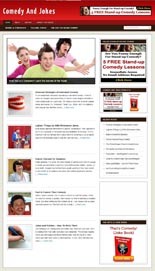 Comedy Niche Blog Personal Use Template With Video