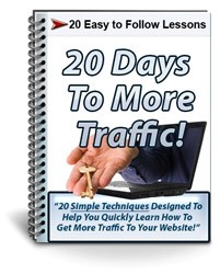 20 Days To More Traffic Course PLR Autoresponder Messages