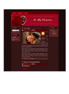 Chocolate Valentines WordPress Theme MRR Template