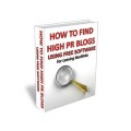 How To Find High Pr Blogs MRR Ebook