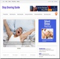 Stop Snoring Niche Blog Personal Use Template With Video
