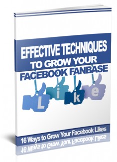 Effective Ways To Grow Facebook Fanbase Give Away Rights Ebook