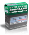 Site Title Scroller Generator MRR Software With Video