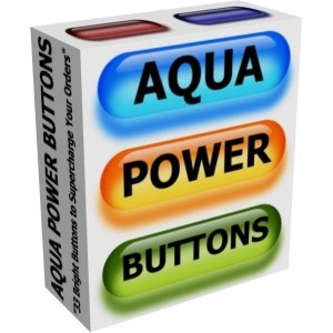 Aqua Power Buttons Plr Graphic