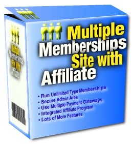 Multiple Memberships Site With Affiliate Plr Script
