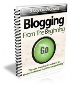 Blogging From The Beginning Plr Autoresponder Messages
